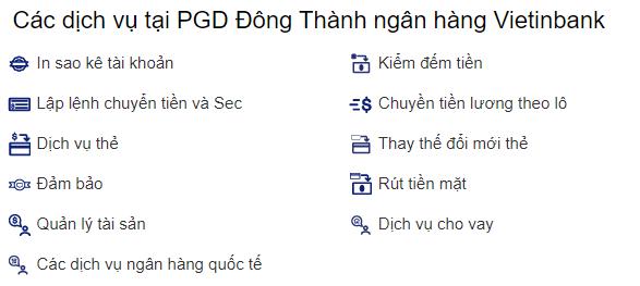 Dong Thanh vietinbank service