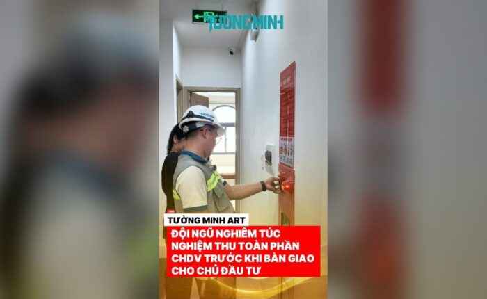 Nghiệm thu cuối cùng trước khi bàn giao căn hộ dịch vụ